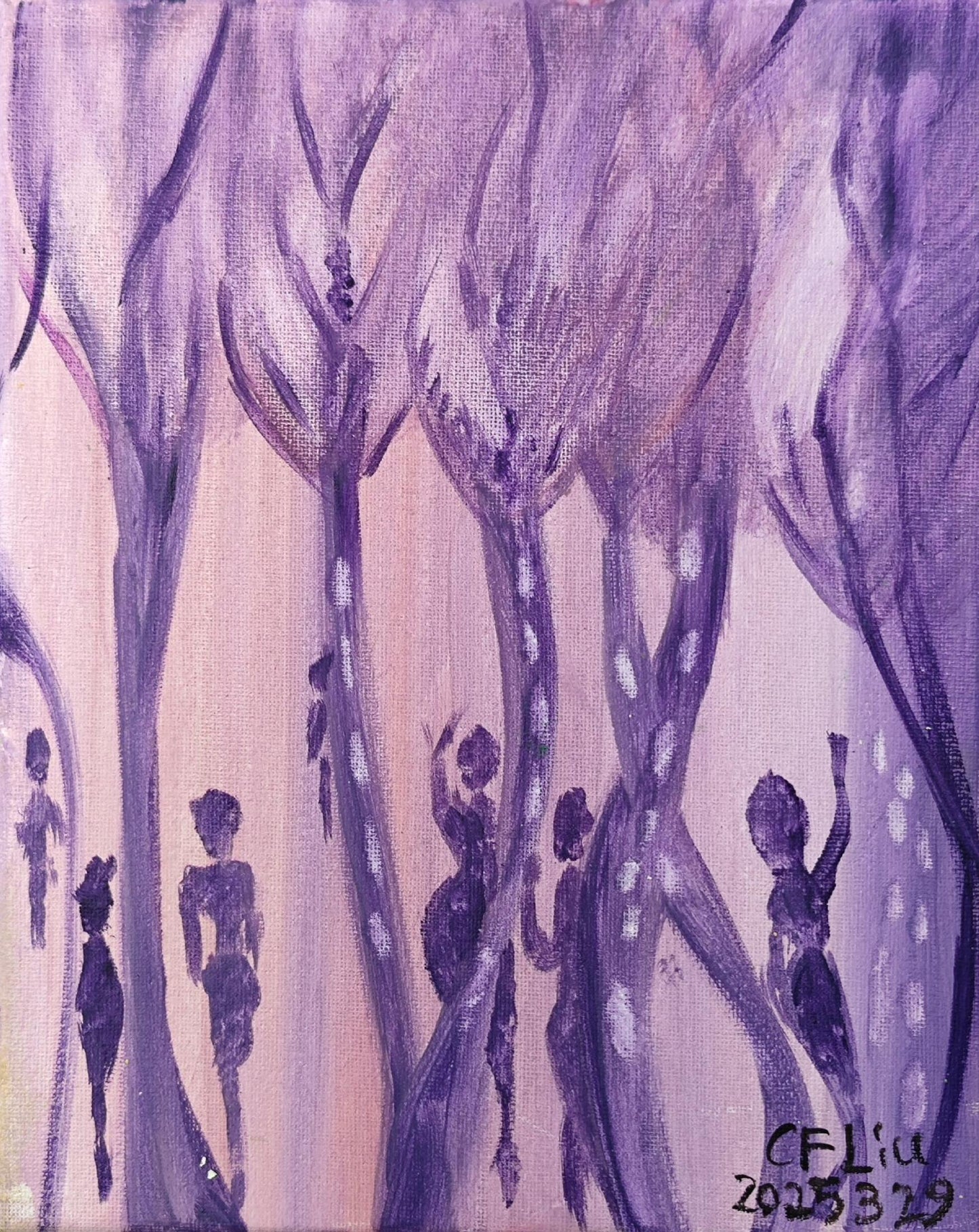 The Shadow of Purple Mist-Acrylic