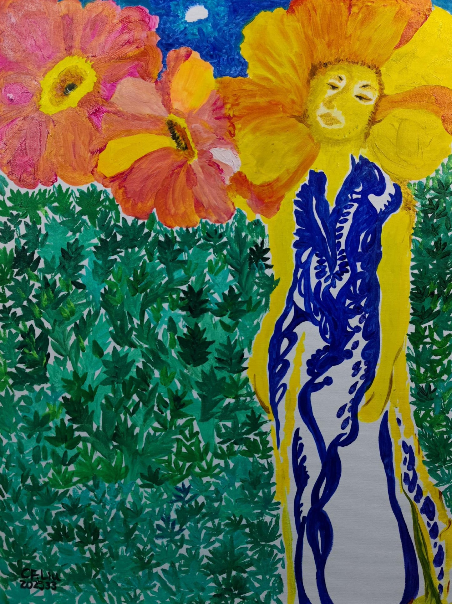 Flower Dance-Oil Painting