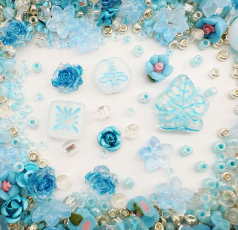 (Artist) Vintage Beads-Crystal Snow