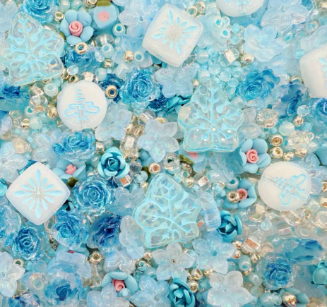 (Artist) Vintage Beads-Crystal Snow