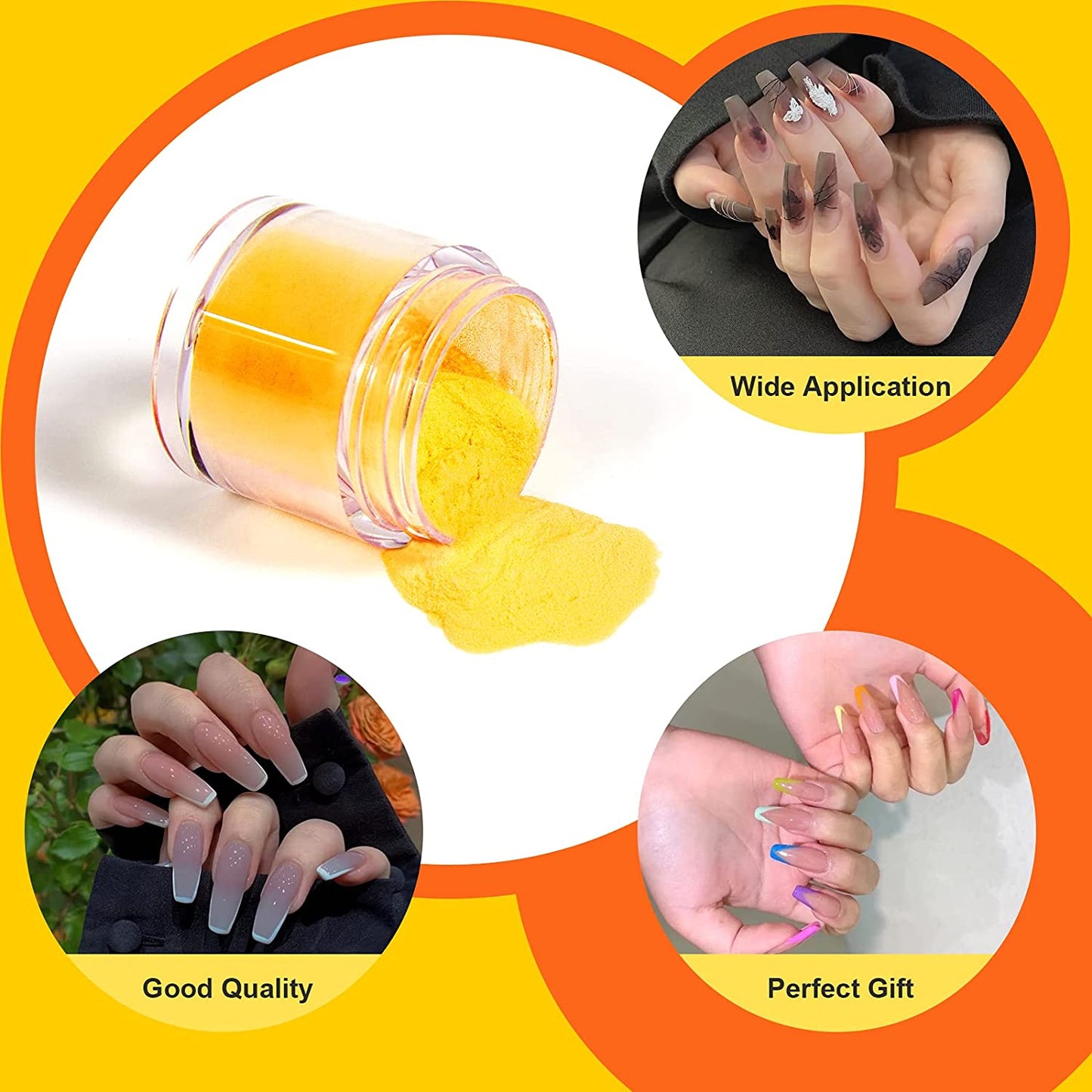 12 Colors Acrylic Nail Powder Set