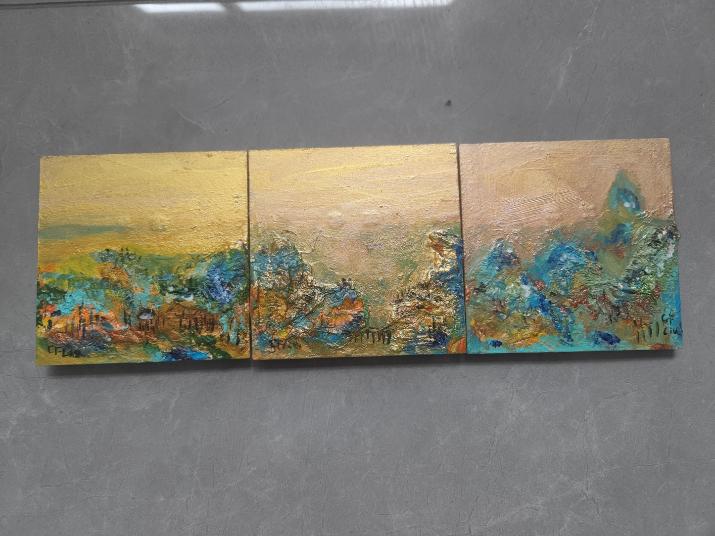 A Panorama of Rivers and Mountains 23-Acrylic