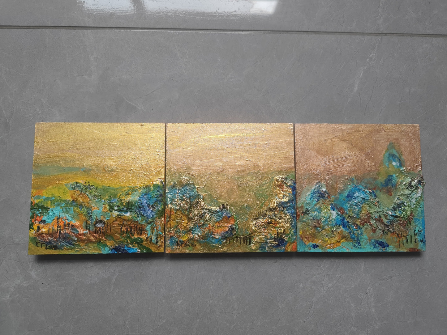 A Panorama of Rivers and Mountains 23-Acrylic