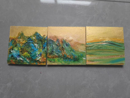 A Panorama of Rivers and Mountains 23-Acrylic