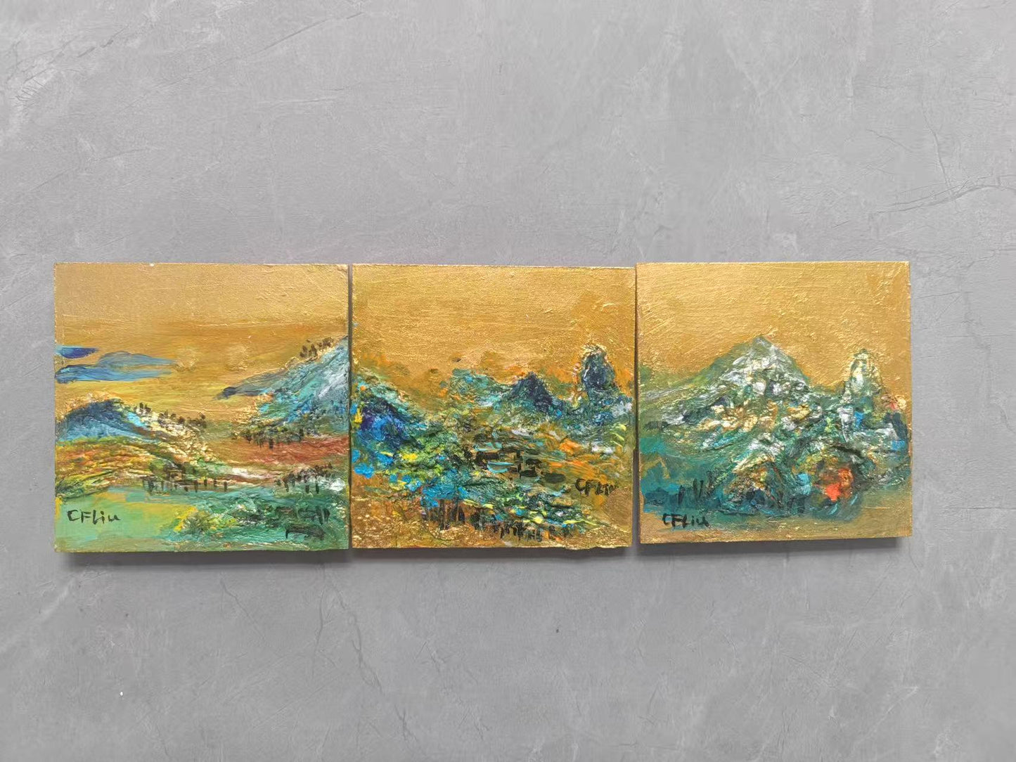 A Panorama of Rivers and Mountains 23-Acrylic