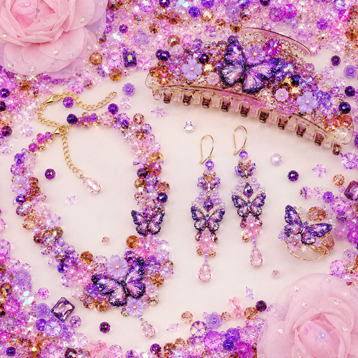 (Fantasy)  Stylist-Violet Banana Clip