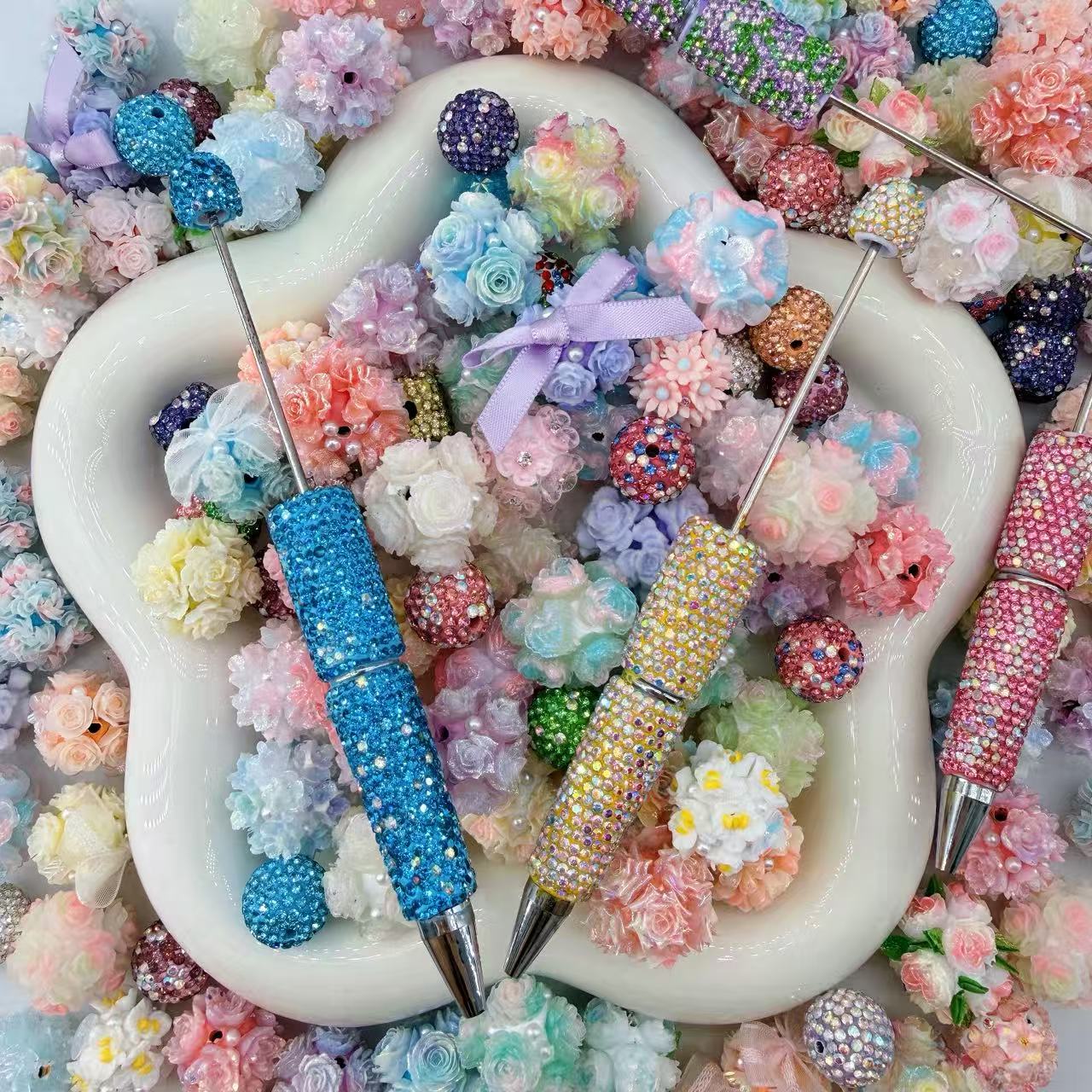 【For Pen/Key Chain】Pastel Bloom Mix