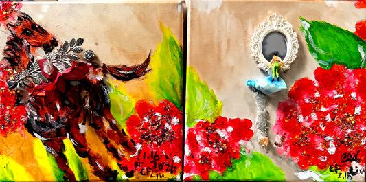 May the Year of the Horse bring harmony and happiness-Acrylic