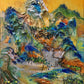 A Panorama of Rivers and Mountains-Acrylic