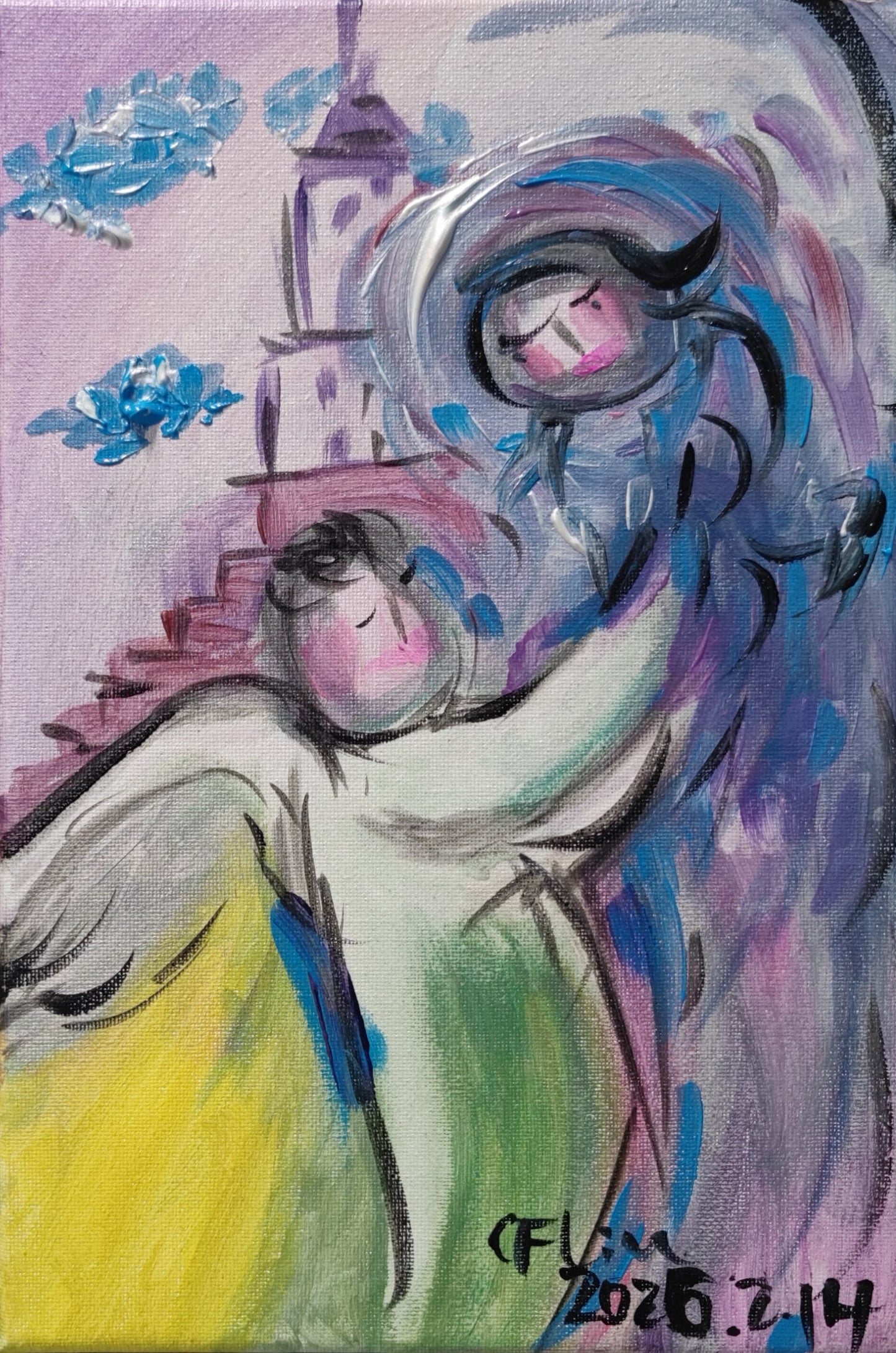 Dad Who Became an Angel-Acrylic