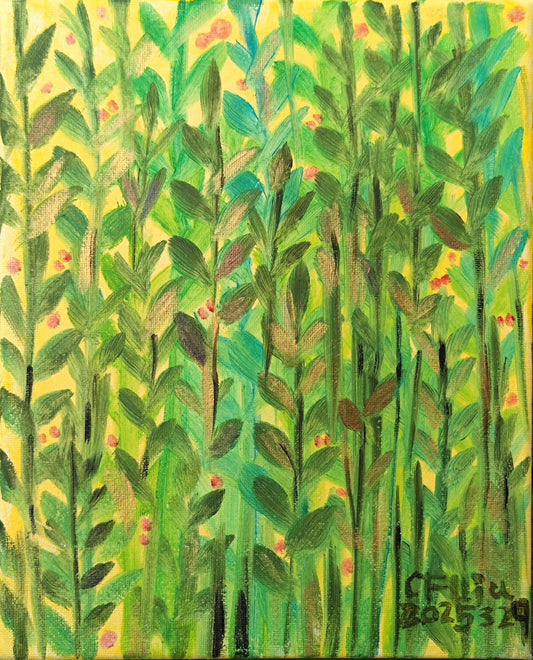 Trees with Leaves-Acrylic