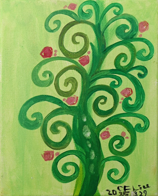 Curly Tree-Acrylic