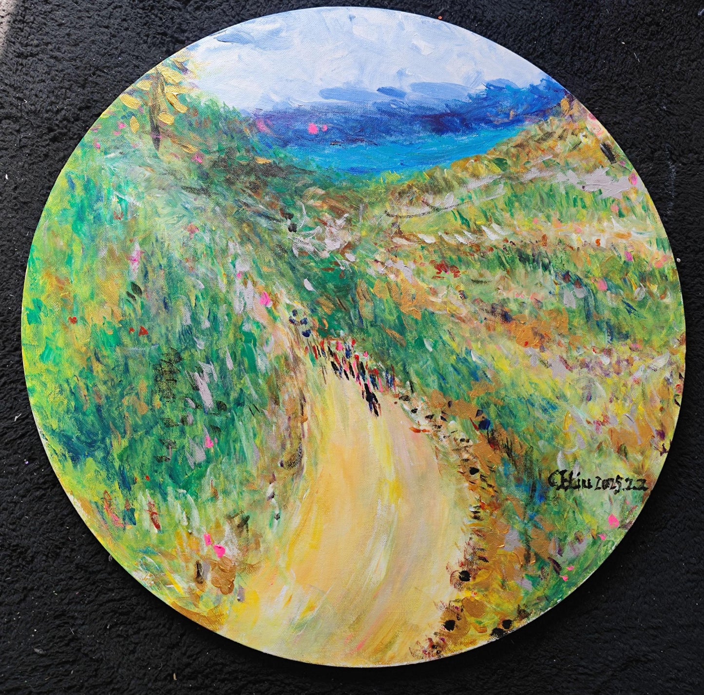 Seaside Promenade-Acrylic
