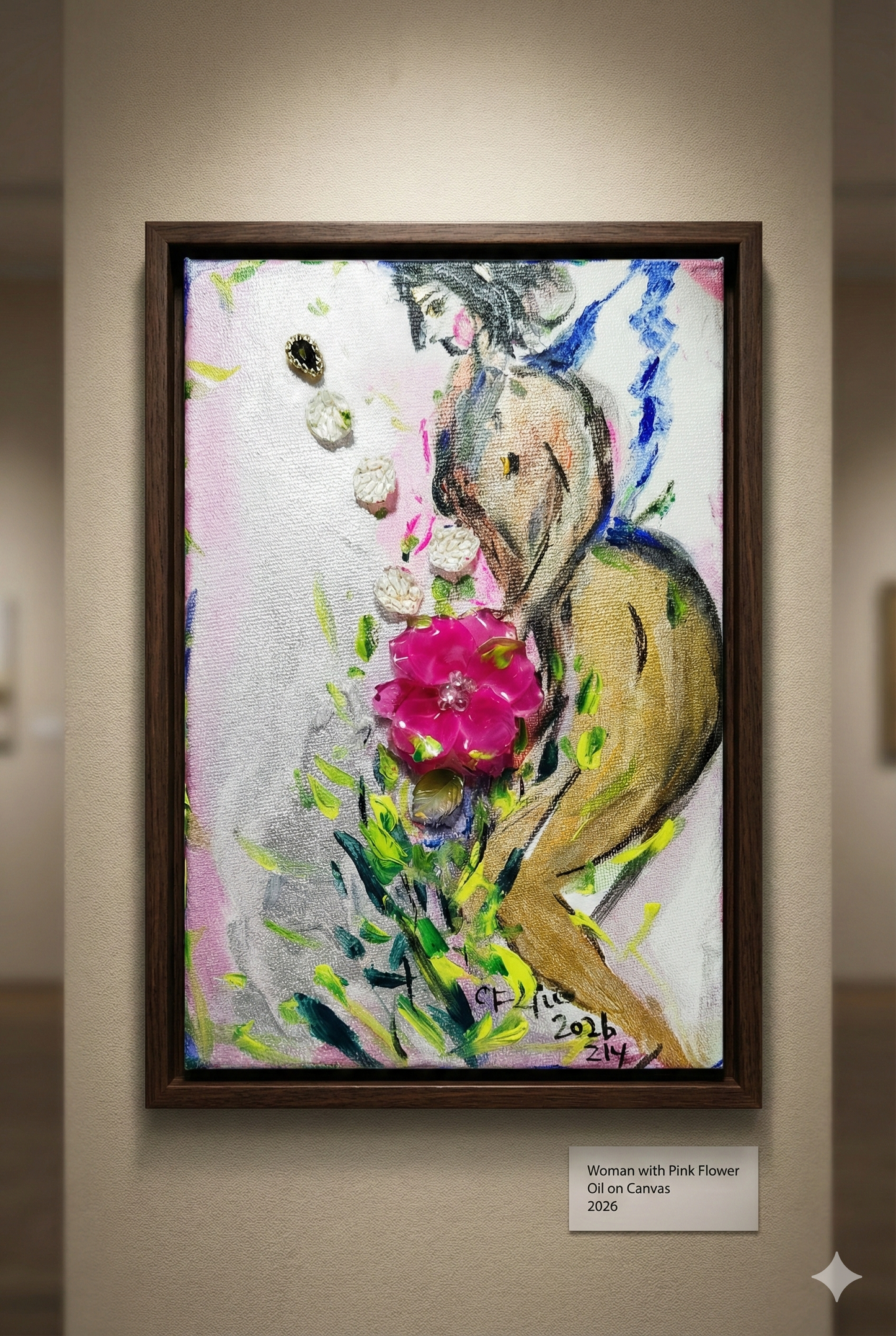 (8x12 inch / 20x30cm) Hand-Painted Acrylic Canvas Art| One-of-a-Kind 3D Textured Media Painting