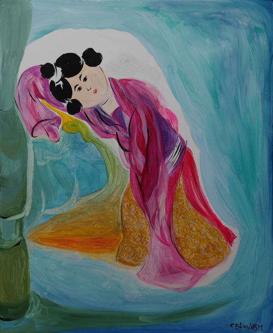Take a Break-Oil Painting