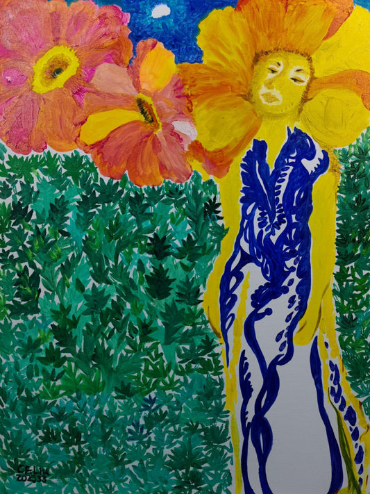 Flower Dance-Oil Painting