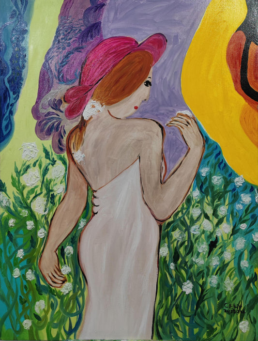 Women with Bare Shoulders-Oil Painting