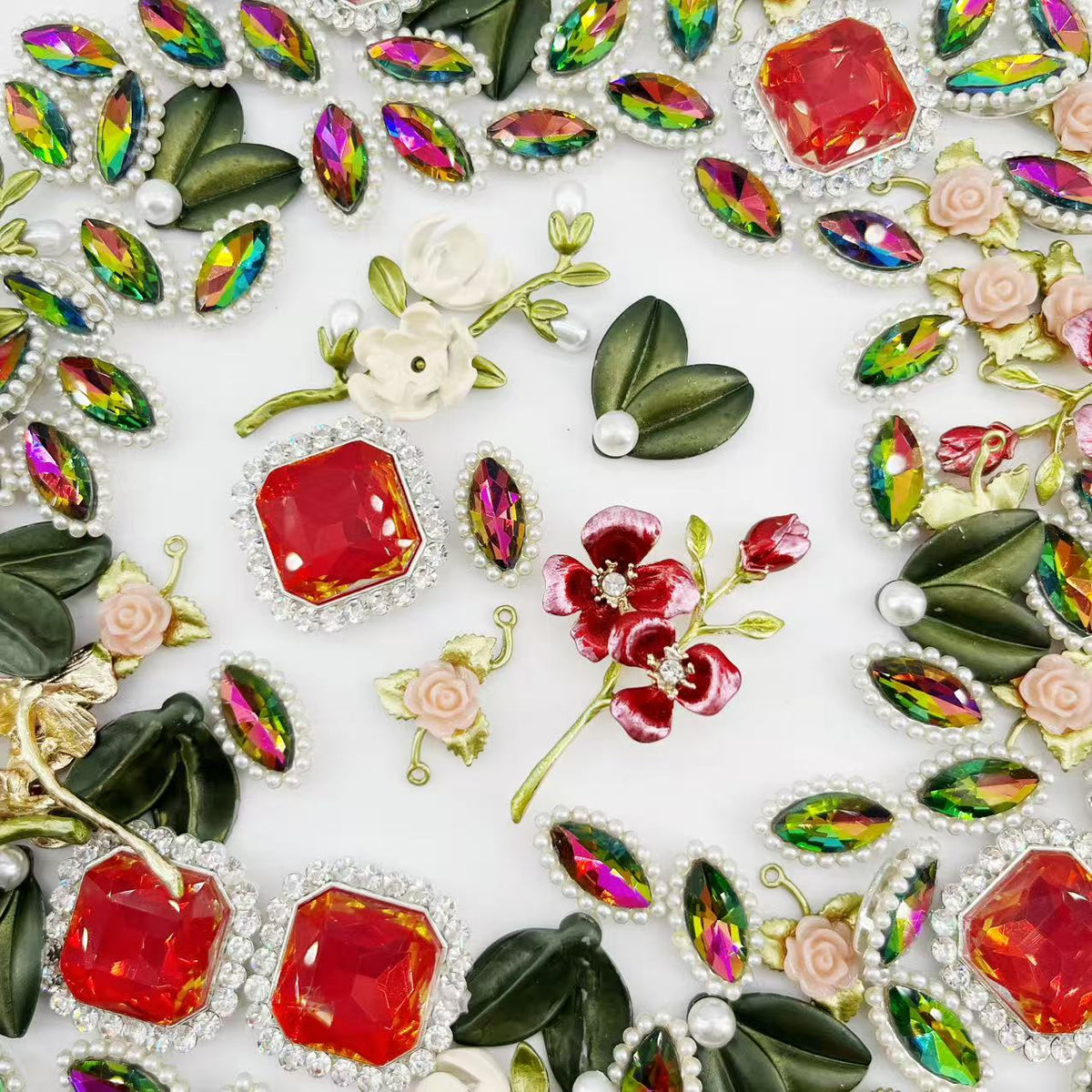 (Fantasy) Jewel Drop-Floral Relic