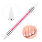Set of 5 Silicone Nail Art Brush Pen Double Head for Sculpture